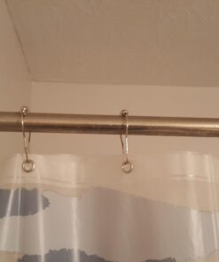 Shower Curtain Hooks 12 Piece Rings Stainless Steel Rustproof Friction Free Gliding 1 Sets of 12 Hooks , Value Pack 69 61k94sDCMML