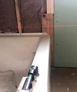 Laser Level Line Tool, Qooltek Multipurpose Cross Line Laser 8 feet Measure Tape Ruler Adjusted Standard and Metric Rulers for hanging pictures 50 61kBsB4VIaL