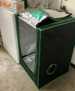 Green Hut 2x2 Grow Tent, 24"x24"x36" 600D Mylar Hydroponic Growing Tents for Plants Inside Reflective Grow Tent Growing Room Hydroponic System 24"X24"X36" 37 61kDAgJL7pL