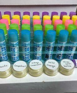 Lip Balm Container Tubes - 50-Pack (10x5 colors) - DIY - 3/16 Oz (5.5 ml) - Including 50 Writeable (10x5 colors) & 50 Printed Lip Balm Stickers - Twist Mechanism and a Cap - Empty - Make Lip Balm 52 61kE2nD1bBL 1
