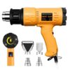 SEEKONE Heat Gun 1800W 122℉~1202℉(50℃- 650℃)Fast Heating Heavy Duty Hot Air Gun Kit Variable Temperature Control Overload Protection with 4 Nozzles for Crafts, Shrinking PVC, Stripping Paint(5.2FT) 24 61kEjo6tQL