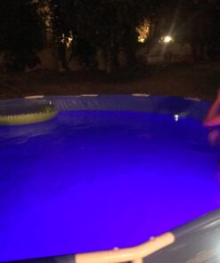 Intex Underwater LED Magnetic Above Ground Wall Pool Light with Magnetic Transmitter and 4 Different Color Options, Multicolor/White Wall Light 44 61kF1VxeqaL