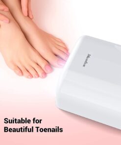 MelodySusie 36W Nail Lamp for Resin, Professional Gel Nail Polish Curing Lamp with 3 Timer Setting, Sliding Tray for Manicure Pedicure,Great for Resin,White White 26 61kFZSdNz8L