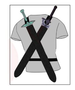 Armory Replicas™ - Titan Attack Kirito's Dark Repulser Elucidator Sword Set - Stainless Steel, Vibrant Colors, Exclusive Combos for Sword Art Online Anime Enthusiasts Black & Aqua Sword Set 11 61kGuINXvjL