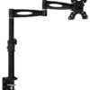Mount-It! Single Monitor Arm Mount | Desk Stand | Heavy Duty Full Motion Height Adjustable | Fits 19 21 24 27 29 30 in VESA 75 100 Compatible Computer Screen | C-Clamp Base | Holds up to 33 Lbs 43 61kHOQVUJ6L