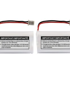 Alternative view of Uniden BBTY0651101 model BT1007 Nickel-Cadmium Rechargeable Cordless Phone Battery, DC 2.4V 500mAh (Pack of 2)