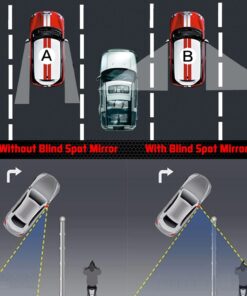 Ampper Blind Spot Mirror, 2" Round HD Glass Frameless Convex Rear View Mirror, Pack of 2 25 61kKyVaqCCL