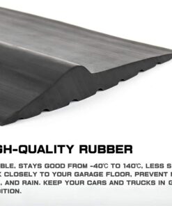 20Ft Weather Universal Garage Door Bottom Threshold Seal Strip DIY Weather Stripping Replacement,Not Include Sealant/Adhesive (Black) 20 Ft 12 61kNP 9UPCS 1