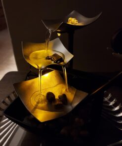 Homedics Tabletop Water Fountain, Home Décor Soothing Sound Machine - Automatic Pump, Deep Basin & Natural River Rocks. Indoor Zen Relaxation for Office, Living Room, or Bedroom, 8.25” Tall 29 61kTk574rWL 2