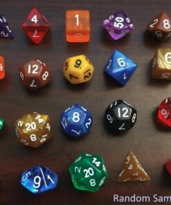 Bescon Multi-Colored RPG Dice Pack of 126 Polyhedral Dice 18 Complete Sets of 7 Dice 18 Black Velvet Bag Packaging 17 61kXJPjgw0L