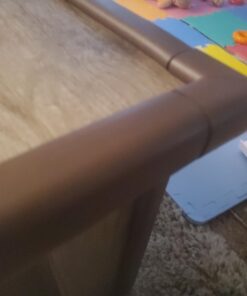 Roving Cove Edge Corner Protector Baby Proofing (Large 15ft Edge 4 Corners) - Hefty-Fit Heavy-Duty, Soft NBR Rubber Foam, Furniture Fireplace Safety Corner Edge Bumper Guard, 3M Adhesive, Coffee Brown 15 feet 31 61kXuaZOD4L