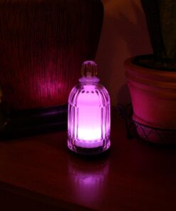 DOUDING Aroma Glass Diffuser for Essential Oil, Cool Mist Glass Humidifier with 7 LED Color Changing Light, Auto-Off Safety for Home Office Spa, 120ml(Black Base) Black Base 50 61kYVkIh4qL