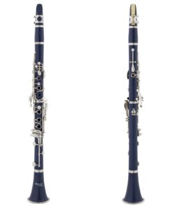 Alternative view of Mendini by Cecilio B Flat Beginner Clarinet with 2 Barrels, Case, Stand, Book, 10 Reeds, and Mouthpiece - Bb Student Clarinet Set, Wind & Woodwind Musical Instruments, Blue Clarinet