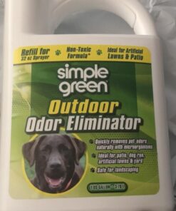 Simple Green Outdoor Odor Eliminator for Pets, Dogs, 1 gallon Refill - Ideal for Artificial Lawns & Patio, Milky White 35 61kZVeLwpSL