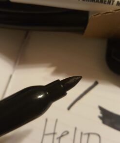 Amazon Basics Fine Point Tip Permanent Markers, Black, 12-Pack 1 Count (Pack of 12) 45 61kZgQhbykL