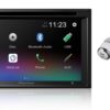 Pioneer AVH-210EX Double DIN Bluetooth In-Dash DVD/CD AM/FM Front USB Digital Media Car Stereo Receiver 6.2" WVGA Touchscreen Display, Apple iPhone and Android Music Support/FREE ALPHASONIK EARBUDS 4 61kZjz0ENWL