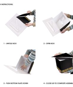Alternative view of Grad Cap Card Box (black) Party Accessory  (1 count) (1/Pkg) 1 Grad Cap Card Box - Black