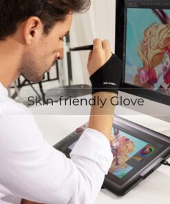 XPPen Professional Artist Glove 2-Fingers Glove for Graphics Drawing Tablet Graphic Monitor Suitable for Right Hand and Left Hand (Size M) Black 7 61kbKQ8ZZGS