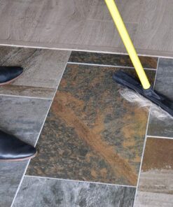 FURemover Original Indoor Pet Hair Rubber Broom with Carpet Rake and Squeegee, Black and Yellow FURemover Original Indoor Broom 30 61kd9iWzY1L