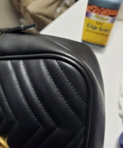 Fiebing's Edge Kote (4oz) - Black - Flexible, Water Resistant Surface Coating for Smoother Leather Edges, Medium Gloss - for Color Coating and Protecting Edges of Leather Shoes, Crafts and Furniture 47 61khBcE77ML