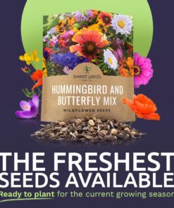 Alternative view of Wildflower Seeds Butterfly and Humming Bird Mix - Large 1 Ounce Packet 7,500+ Seeds - 23 Open Pollinated Annual and Perennial Species 1 Ounce Pouch