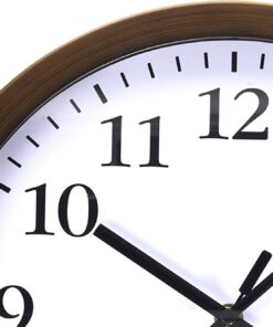 Bjerg Instruments Modern 12" Steel Enclosure Silent Wall Clock with Non Ticking Movement (Bronze) Bronze 9 61khp8ep6qL