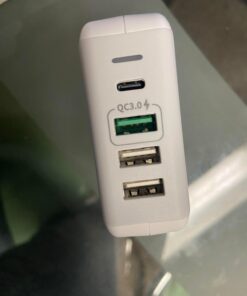 USB C Charger 40W, AMLINK 4 Port USB Wall Charger, QC 3.0 Fast Charging Block, USB Charger with Foldable Plug Power Adapter for iPhone 15/14/13/12/Plus/Pro/Pro Max, Galaxy, Note, Pixel White 48 61kivBQGm4L