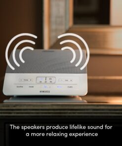 HoMedics Deep Sleep I Therapy Machine | White Noise Device, Timer, Dual Speakers, Adjustable Tone & Volume | 4 Soothing Sounds, Masks Distractions, Sleep Therapy, Adapter or Battery Operated 8 61kj5lruuL