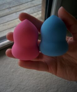 Essencell Cosmetic Pro Makeup Blender Sponges 2pc Pack - Easily Blend Liquid Foundation,Highlight and Contour-Flawless Sponge Applicator 2 Count (Pack of 1) 35 61kkseSgRsL