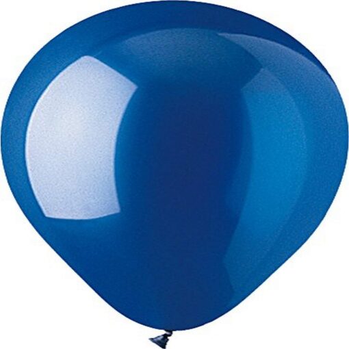 CTI Industries 100 Count Crystal Latex Balloon, 10", Sapphire Blue 10"