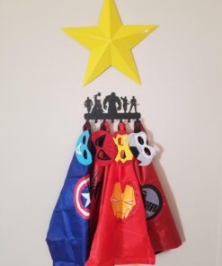 HeavenlyKraft Superheros Wall Mounted Metal Key Holder, Metal Key Hooks, Superhero Key Hooks for Wall, Superhero’s Decorative Key Holder, Gift for Superhero Lovers, Size: 10.6 X 7.5 X 1 in 20 61kte0ihTQL