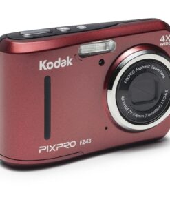Kodak PIXPRO Friendly Zoom FZ43-RD 16MP Digital Camera with 4X Optical Zoom and 2.7" LCD Screen (Red) Red 11 61kvk04nzAL