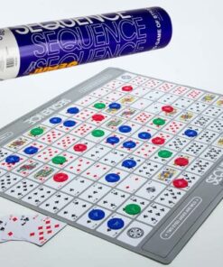 Jax Giant (aka Jumbo) SEQUENCE Game - Tube Edition with Cushioned Mat (27" x 32") Cards and Chips, Package Colors May Vary. Giant (aka Jumbo) tube Standard Packaging 20 61kwmqRf8AL