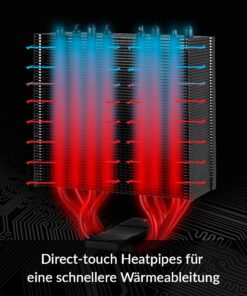 ARCTIC Freezer 34 Esports Duo - Tower CPU Fan with BioniX P-Series case Fan in Push-Pull, 120 mm PWM CPU Air Cooler, for Intel and AMD Socket, LGA1700 Compatible - White 32 61kxowbFK2L