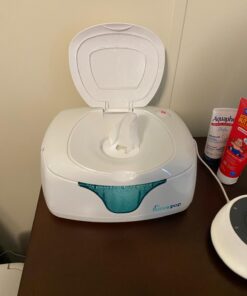hiccapop Baby Wipe Warmer and Baby Wet Wipes Dispenser | Baby Wipes Warmer for Babies | Diaper Wipe Warmer with Changing Light | Newborn Essentials White 1 Count (Pack of 1) 45 61kyCp8SPTL