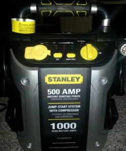 STANLEY J5C09 Portable Power Station Jump Starter 1000 Peak Amp Battery Booster, 120 PSI Air Compressor, USB Port, Battery Clamps 1,000 Peak Amps 83 61l P5yOoJL