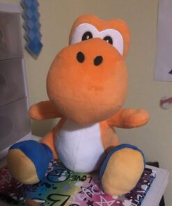 Little Buddy 1390 Super Mario All Star Collection 7" Orange Yoshi Plush 17 61l R5vISL