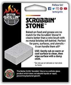 Alternative view of Better Grillin Scrubbin Stone Grill Cleaner-Scouring Brick/Barbecue Grill Brush/Barbecue Cleaner for BBQ, Griddle, Racks 1 Count Gray
