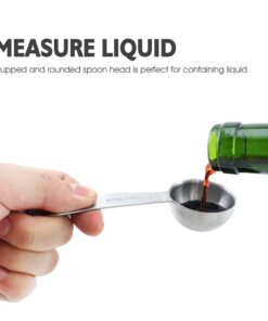 1Easylife 18/8 Stainless Steel Measuring Spoons, Set of 6 for Measuring Dry and Liquid Ingredients 34 61l3HO6F5L