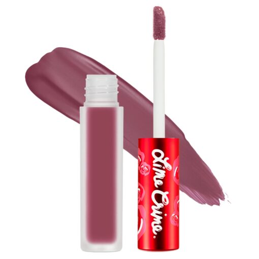 Lime Crime Velvetines Liquid Matte Lipstick, Teddy Bear - Lilac Brown - Long-Lasting Velvety Matte Lipstick - Won't Bleed or Transfer - Vegan