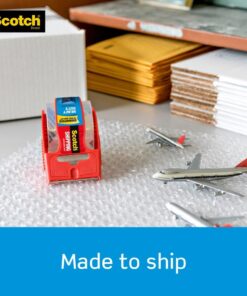 Scotch Heavy Duty Shipping Packing Tape, Clear, Holiday Shipping Supplies, 1.88 in. x 22.2 yd., 6 Tape Rolls with Dispensers 6 Count 39 61l5ggV0L