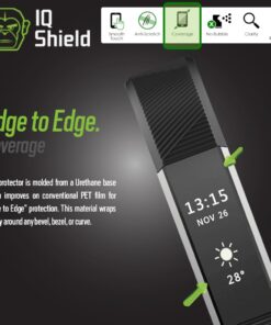 IQShield Screen Protector Compatible with Fitbit Alta HR (2017,Alta 2016,Ace 2018)(6-Pack) Anti-Bubble Clear TPU Film 1.38 INCH 32 61l90qFpYnL