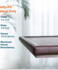 Alternative view of Roving Cove Corner Protector for Baby (4 Large Corners) - Hefty-Fit Heavy-Duty Soft Rubber Foam Furniture Corner Bumper Guards, 3M Adhesive Pre-Taped, Coffee Brown 4 Count (Pack of 1)