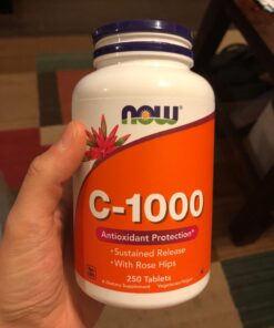 NOW Supplements, Vitamin C-1,000 with Rose Hips, Sustained Release, Antioxidant Protection*, 250 Tablets 32 61lDsjDQf4L