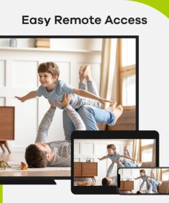 16 Channel Security CCTV DVR with 4TB Hard Drive, SANNCE 1080p Lite 5-in-1 Hybrid Video Recorder for 2MP TVI AHD CVI CVBS Analog IP Security Cameras, Motion Alerts, Remote Access, 24/7 Recording Black 13 61lGO KgTL