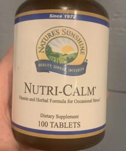 Nature's Sunshine Nutri-Calm - Herbal Stress Relief Supplement, Natural Relief for Adults, Happy Pills for Stress, Sleep & Mood Support, Mood Boost - 100 Tablets 100 Count (Pack of 1) 19 61lIlfnciLL