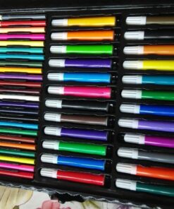 Darice 120-Piece Deluxe Art Set – Art Supplies for Drawing, Painting and More in a Plastic Case - Makes a Great Gift for Children and Adults 29 61lJvgqKxoL