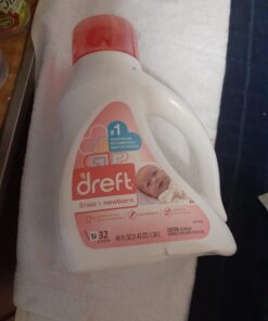 Dreft Stage 1: Newborn Hypoallergenic Baby Laundry Detergent Liquid Soap (HE), Natural for Baby, Newborn, or Infant, 46 Fl Oz (Pack of 2) 47 61lKRUrKPML