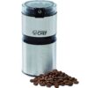 Electric Coffee Grinder Spice Grinder - Stainless Steel Blades Grinder for Coffee Bean Seed Nut Spice Herb Pepper, Brushed Stainless Steel Texture and Transparent Lid