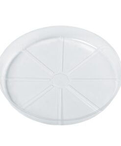 Idyllize 10 Piece of 12 inch Clear Plastic Plant Saucer Drip Trays for pots (12") 12" 9 61lOuh7DBL